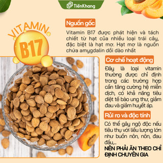 Nhân Hạt Mơ Hữu Cơ - Organic Apricot Kernels - Bịch (100gram)