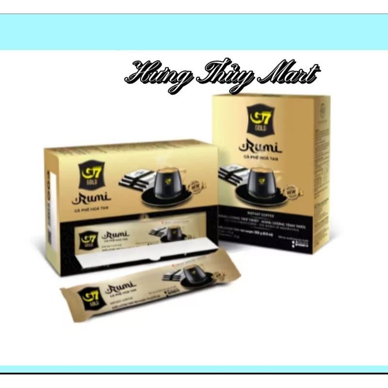 Cà phê G7 GOLD Rumi hộp 252g(14 gói ×18g)