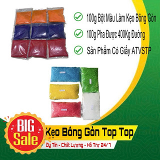 Bột màu làm kẹo bông gòn- Bột màu pha làm đường màu.
