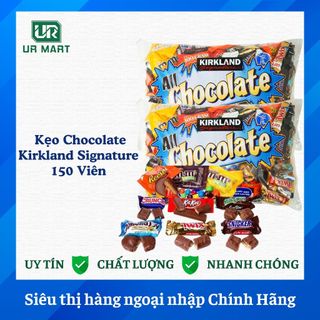   Mẫu Mới  Kẹo Chocolate Kirkland Signature Bag 10 loại Socola Mỹ 150 Viên 2,55kg 