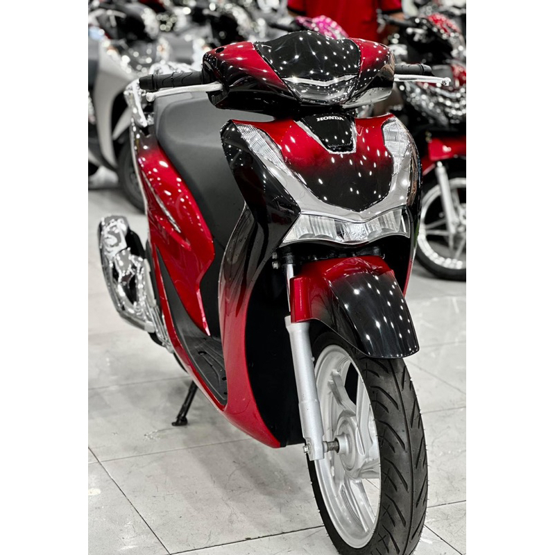 Tem Trùm SH Đen Đỏ LOANG,Team Decal SH 2020-2021-2022-2023-2024-2025 tem xe máy thiết kế theo yêu cầ