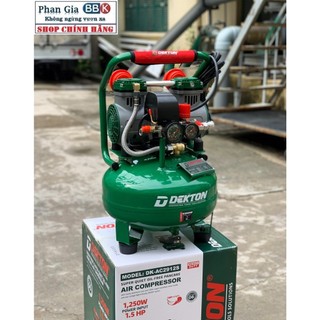 [CHÍNH HÀNG] Máy Nén Khí Không Dầu Dekton 12L - 1.5HP, Bảo Hành máy 1 năm, 100% Dây đồng, Chất lượng tốt