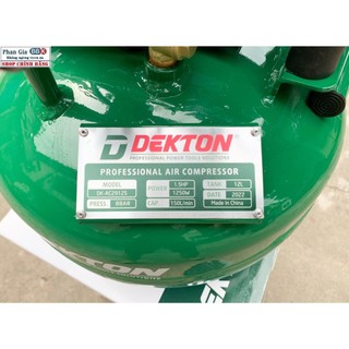 [CHÍNH HÀNG] Máy Nén Khí Không Dầu Dekton 12L - 1.5HP, Bảo Hành máy 1 năm, 100% Dây đồng, Chất lượng tốt