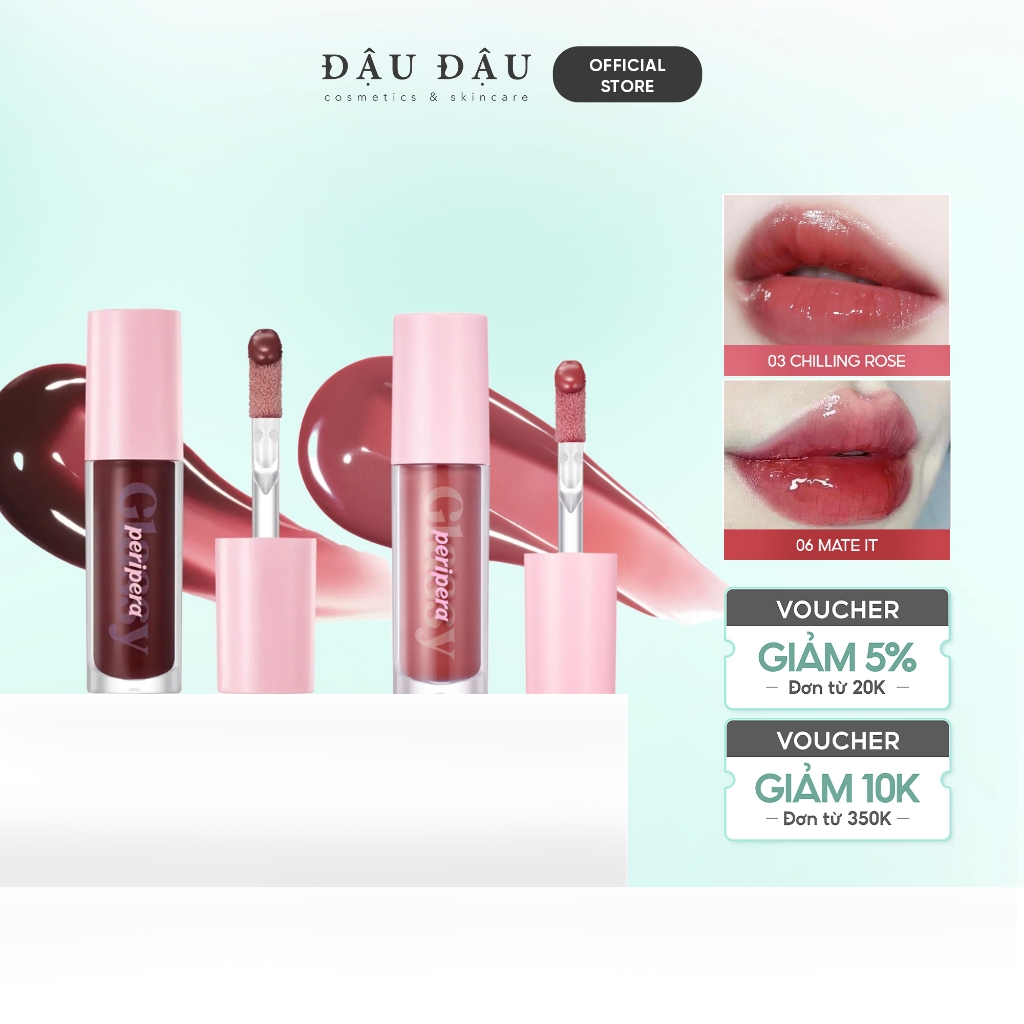 Son bóng thuần chay Peripera Ink Glasting Lip Gloss