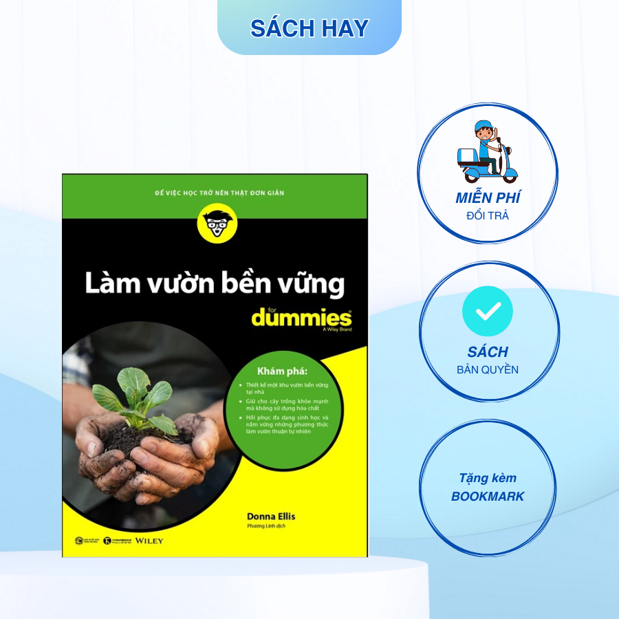 Sách - Làm vườn bền vững for dummies - Thái Hà