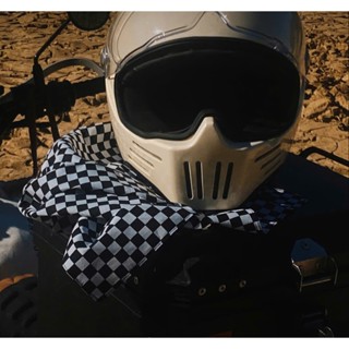 Khăn vuông Bandana hoạ tiết Cờ Đua Caro Checkerboard 55x55cm