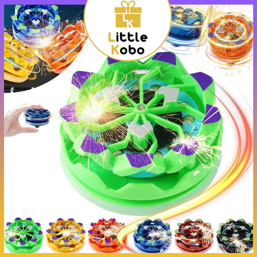 Con Quay Đánh Lửa Con Quay Nado Xẹt Lửa Vô Cực Spinner Phát Sáng Gyroscope Đồ Chơi Con Xoay Trẻ Em