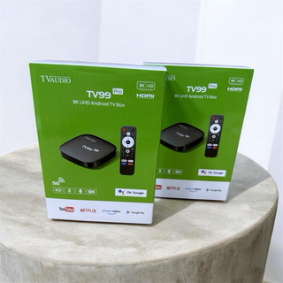Android box 4G TV99 Pro - TVAUDIO - kèm Remote giọng nói - -android 15
