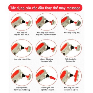 Máy Massage Cầm Tay 10 Đầu,10 Chức Năng