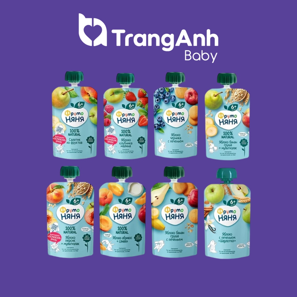 Hoa quả nghiền Fruto Nga cho bé từ 6 tháng