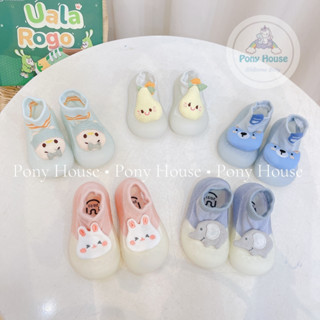 Giày Bún Cao Cổ Uala Rogo đế mềm, chống trơn trượt, chống vấp cho bé tập đi 0-2 tuổi