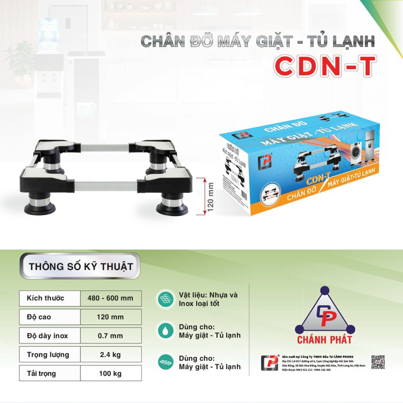 CHÂN ĐỠ MÁY GIẶT - TỦ LẠNH CHÁNH PHÁT