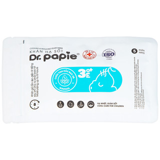 Khăn lau hạ sốt Dr.Papie 3mo+