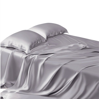 🧧MỀM MƯỢT🧧 Bộ Ga Gối Lụa Silk Mát Mềm Mịn, Bộ 4 Món Ga Gối, Vỏ Mền, Mền Chần Bông Micro Xuất Khẩu