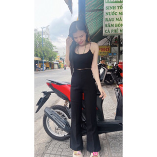    M70  Quần Tây Loe  Không Túi tuyết mưa chất vải dày lưng siêu cao co giãn nhẹ  Đáy Quần Cao 35cm  Chiều dài quần 101cm 