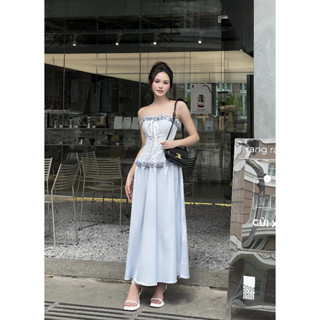 Đầm Nữ Cúp Ngực Phối Bèo Ren Corset Cá Tính Quyễn Rũ - REAM DRESS - GOÛT DE JUN