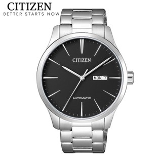 Đồng hồ nam citizen automatic dây thép không gỉ nh8350-83e - mặt đen