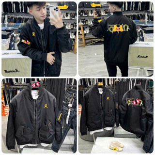 Áo Khoác Gió Bomber Nam Ji Đi Thêu Hình Lưng Siêu Đẹp - Áo Khoác Gió Nam J.D Cao Cấp