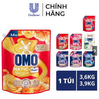Nước giặt OMO Matic  túi 3.6/3.9/4.1kg (bao bì tùẏ lô nhập hàng) Làm Sạch
