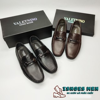 Giày lười da nam, giày Moca nam Valentine F1816 da Dê cao cấp siêu mềm Nhập khẩu Full Box