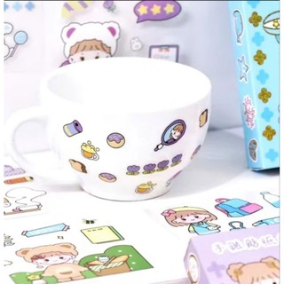 Set 25 tấm sticker (8×8cm) dán trang trí.