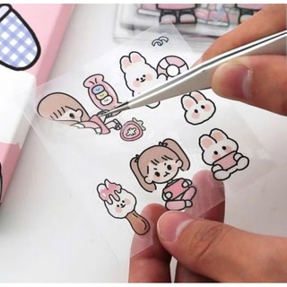 Set 25 tấm sticker (8×8cm) dán trang trí.
