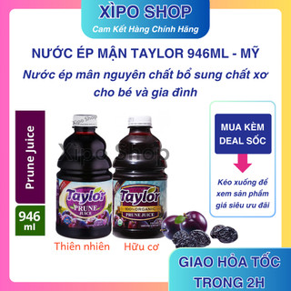 Nước ép mận nguyên chất bổ sung chất xơ taylor 946ml