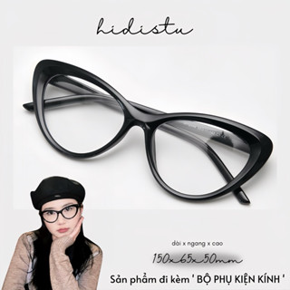 [BẢN NÂNG CẤP] Gọng kính mắt mèo gọng nhựa. Form kính trung bình to, phù hợp tất cả mọi dáng mặt, nhỏ tròn, vừa, to.