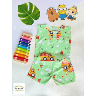 BỘ ĐỒ TOLE BÉ TRAI - SÁT NÁCH QUẦN ĐÙI (TOLE/LANH 2 DA LOẠI 1)