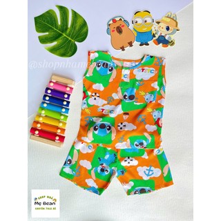 BỘ ĐỒ TOLE BÉ TRAI - SÁT NÁCH QUẦN ĐÙI (TOLE/LANH 2 DA LOẠI 1)