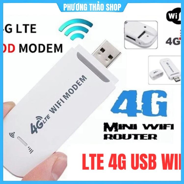 Bộ phát sóng wifi từ sim 4G , LTE 4G USB Modem , USB phát Wifi từ Sim 4G, Dcom phát wifi tốc độ cao