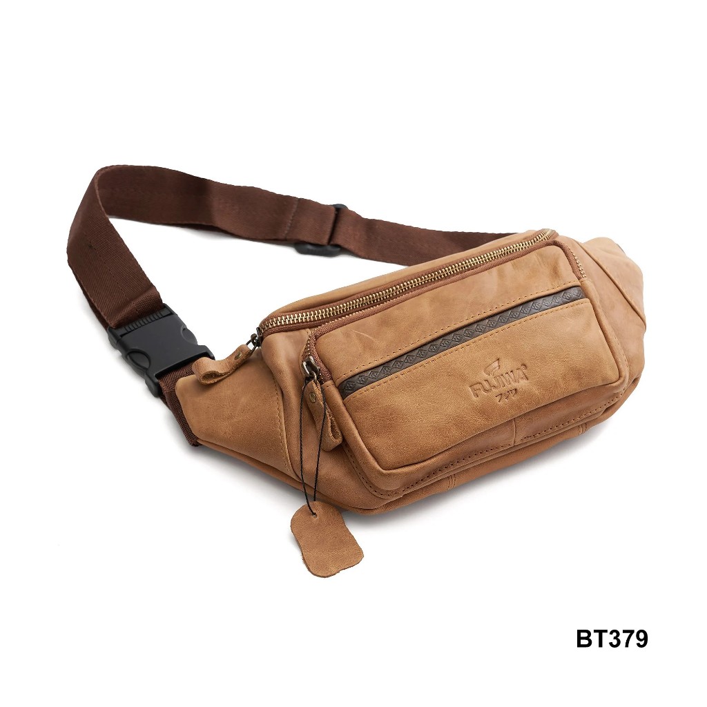 Túi Đeo (Bóp) Da Bò Nam Nữ Fujiwa'Style - BT379. Da Bò Mềm Mịn Và Độ Bóng Tự Nhiên. Free Size