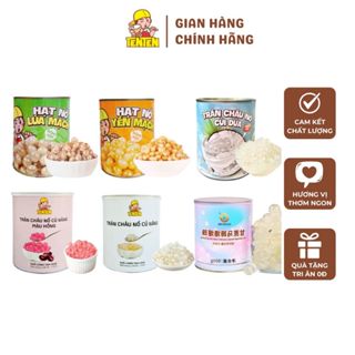 Hạt Nổ, Thạch Nổ Yến Mạch / Củ Năng / Đậu Đỏ / Lúa Mạch / Chè Yến Mạch / Hạt dẻ xay nhuyễn | Topping Hộp 850g | TENTEN