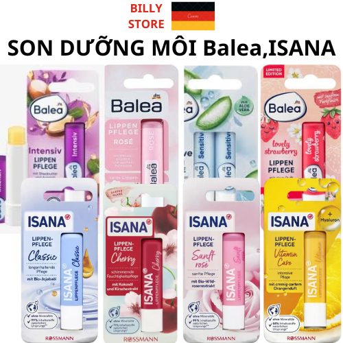 Son dưỡng môi ISANA, balea Lippenpflege (nội địa đức)