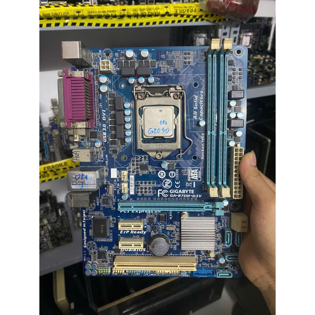 Combo Main giga B75 + chíp G2030 - MAIN ZIN CHẠY OKE