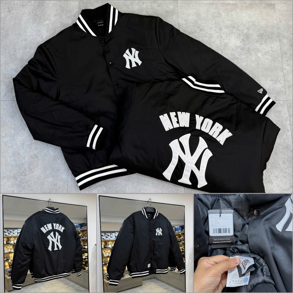   CHÍNH HÃNG  Áo Khoác Jacket NEW ERA x NEW YORK YANKES LOGO NY THÊU LÓT BÔNG 13556435 * Áo Bomber MLB HÀNG CHÍNH HÃNG 
