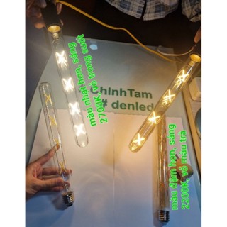Bóng đèn led Edison T300 tim dấu X công suất  8W 220Vac