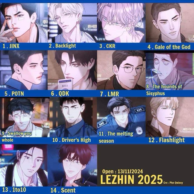 [ CHÍNH HÃNG ] LEZHIN 2025( card, pos, lịch,...)