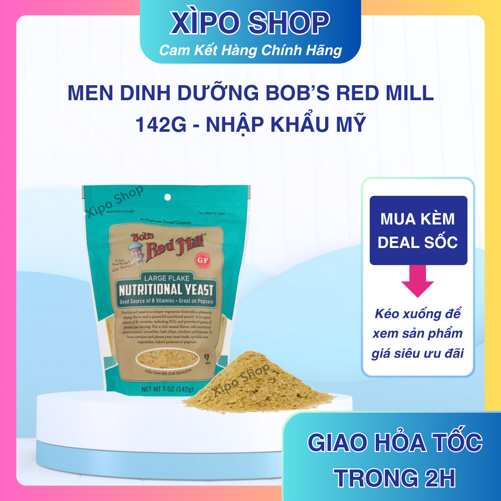 Men Dinh Dưỡng Bob’s Red Mill Large Flake Nutritional Yeast 142g