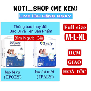    Rẻ Vô Địch   Combo 100 miếng Bỉm Dán Quần Người Già Epoly Ipaly 
