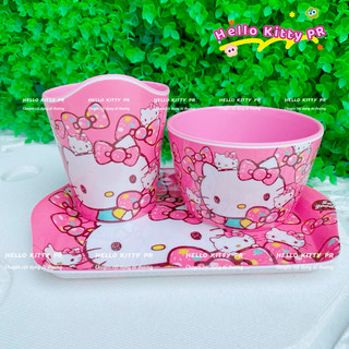 🌸𝐓𝐀̣̆𝐍𝐆 𝐐𝐔𝐀̀🌸 Tô chén ly dĩa muỗng khay Hello Kitty