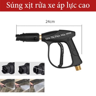 Súng xịt - súng rửa xe áp lực cao mini cho máy xịt rửa áp lực cao vòi rửa xe áp lực ren 22mm 14mm