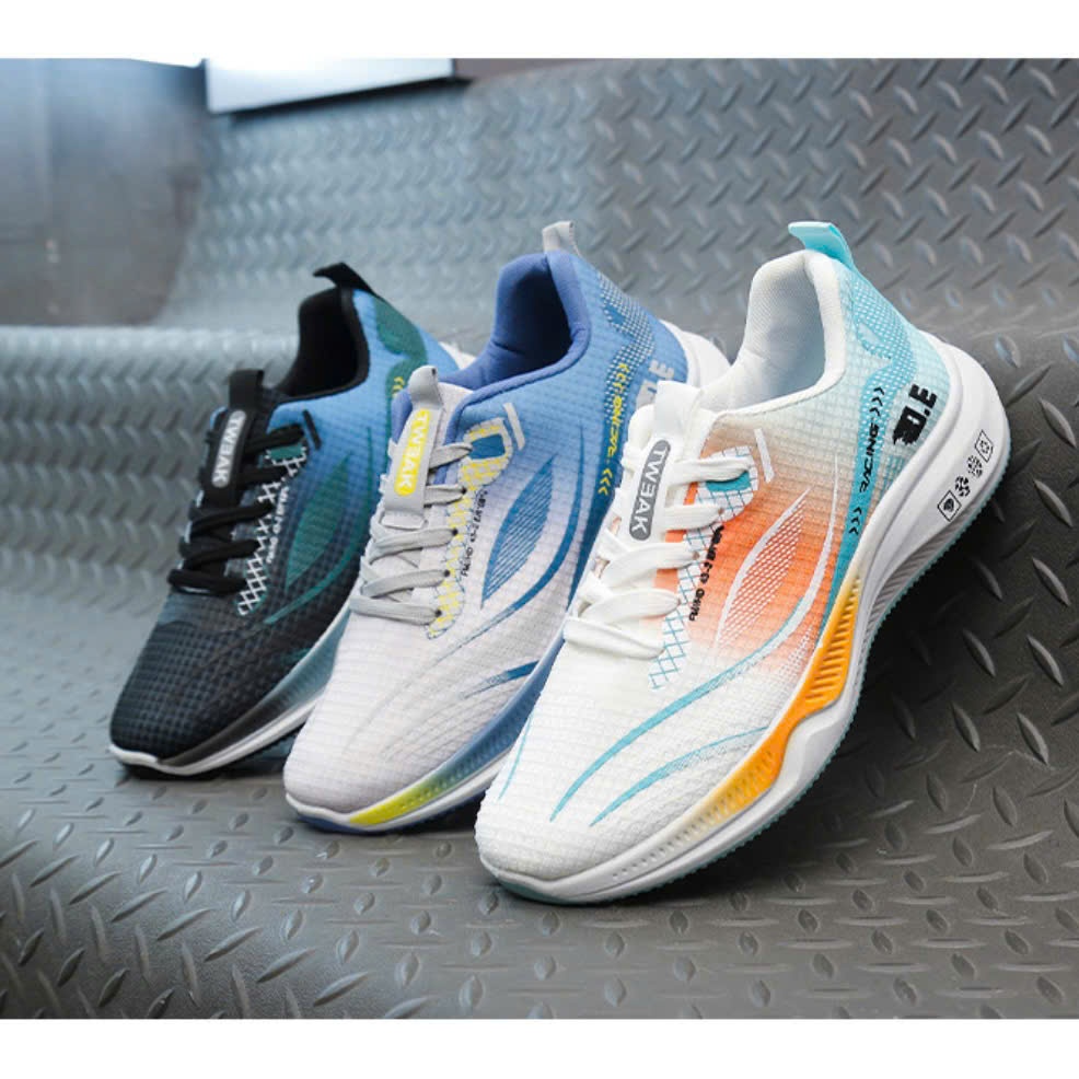 Giày thể thao nam KingSneaker Cao Cấp, Chất liệu vải dệt êm chân thoáng khí chống trơn trượt - GF69