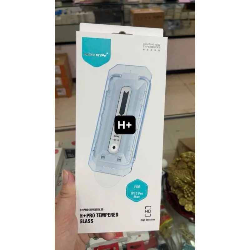 Kính cường lực Nillkin H+ tự dán trong suốt siêu mỏng tràn viền ip18/ ip18 pro/ ip16 plus/ ip18 pro 