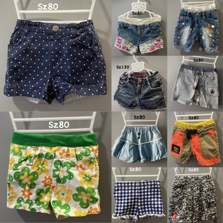 [2hand-Đồ si]Chân váy, Quần short bé trai/bé gái size 70-130 - Quần short jeans, short thun, short váy