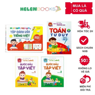 Sách Hành Trang vào lớp 1 - combo 4 cuốn Đánh vần, Bước đầu tập viết, Toán 4-6 tuổi