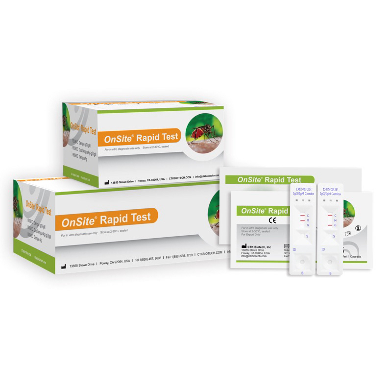 (Hoả tốc HCM) Que Test Sốt xuất huyết IgG/IgM CTK, sốt xuất huyết phát hiện kháng nguyên NS1 Ag Fastep