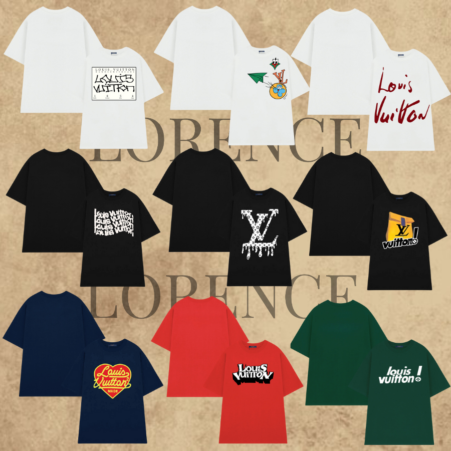 Áo Thun 𝓛𝓸𝓾𝓲𝓼 𝓥𝓾𝓲𝓽𝓽𝓸𝓷 Full 9 Mẫu, Thun LV Cotton 2 Chiều 260GSM Thoáng Mát - Lorence