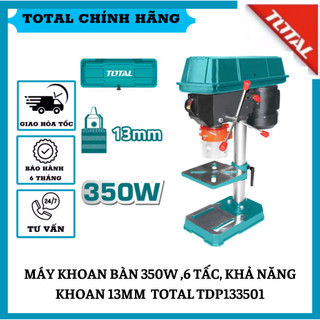 Máy khoan bàn 350w 6 tấc,khả năng khoan 13mm total tdp133501 hàng chính hãng