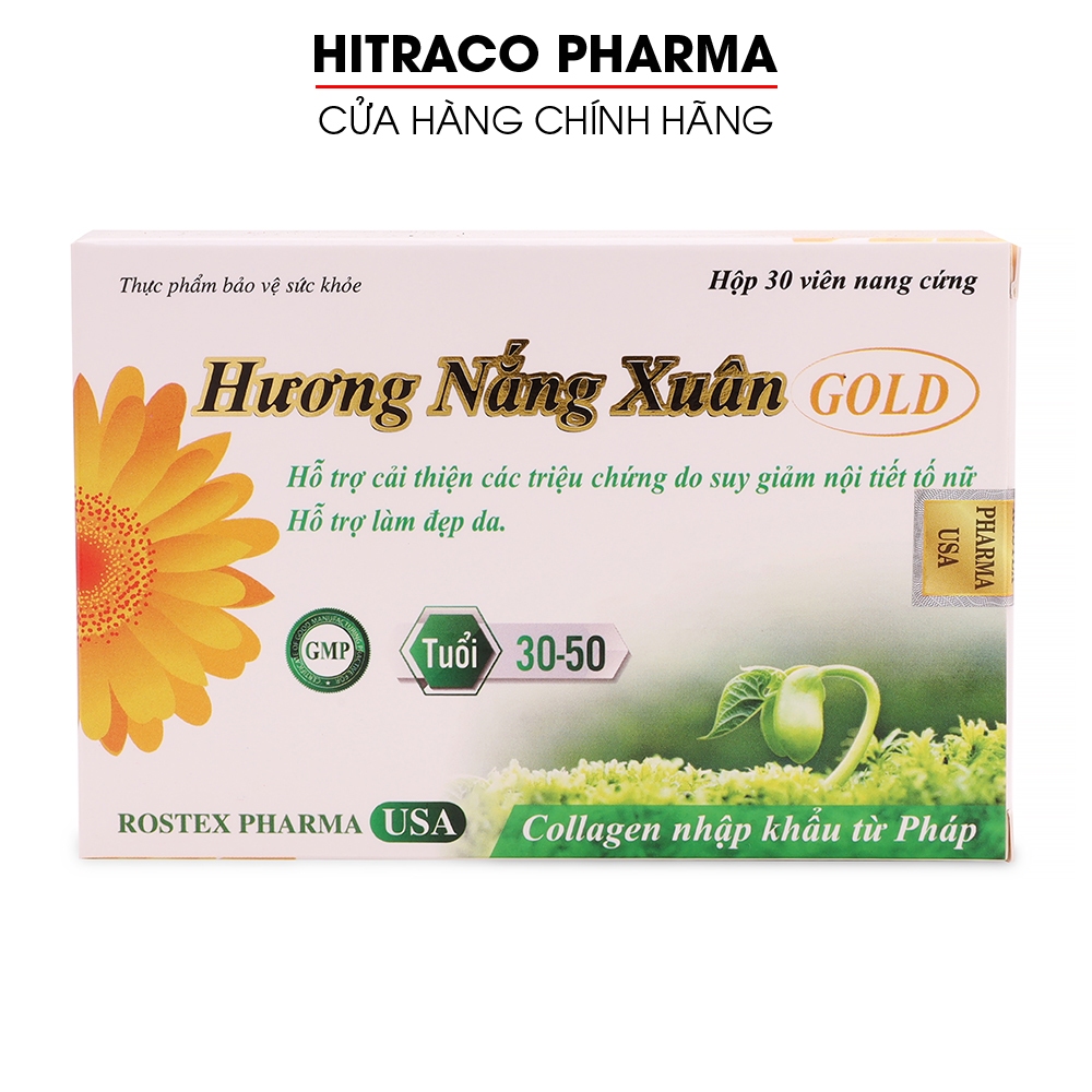 Viên uống nội tiết tố Hương Nắng Xuân hỗ trợ đẹp da, giảm sạm da, cân bằng nội tiết tố - Hộp 30 viên